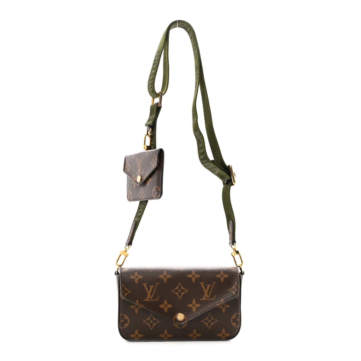 Louis Vuitton Monogram Felicie Strap & Go Kaki