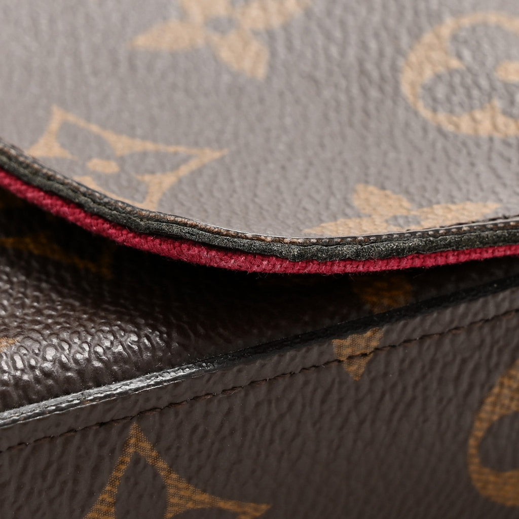 Louis Vuitton Monogram Pochette Felicie Chain Wallet Fuchsia