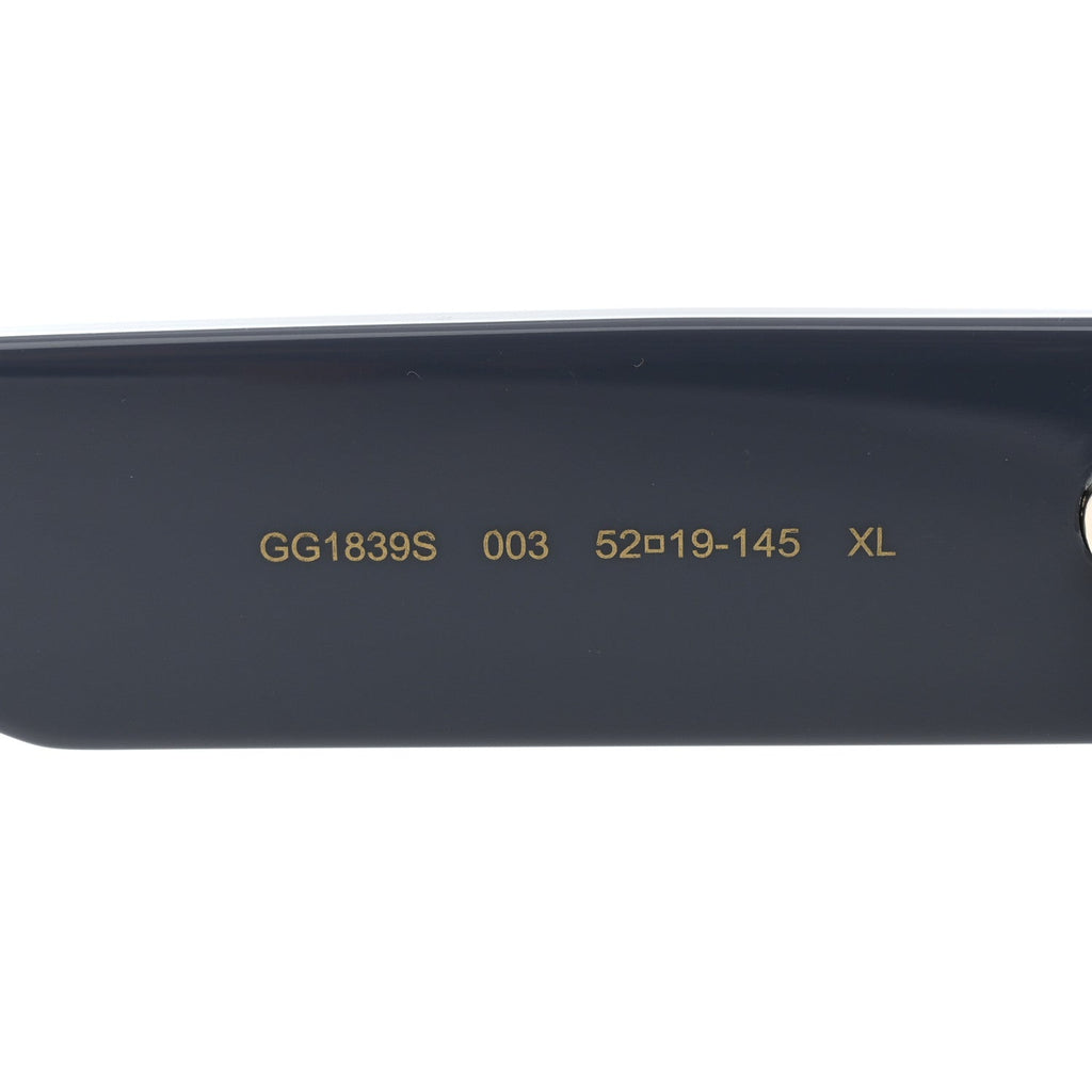 Gucci Acetate Rectangular Frame Sunglasses GG1839S Blue