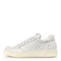 Calfskin Womens Logo Sneakers 38 White