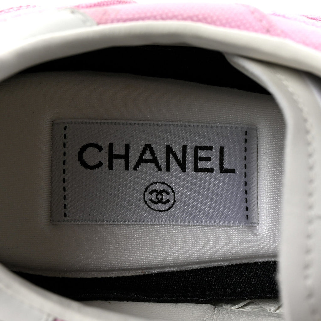 Cotton Sneakers 39 Pink White