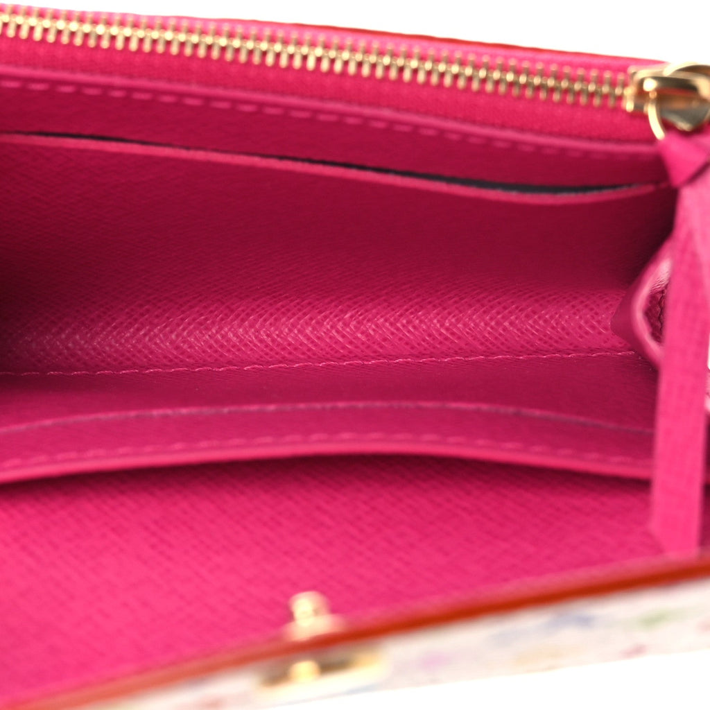 Louis Vuitton LV X TM Monogram Multicolor Rosalie Coin Purse White Kawaii Pink