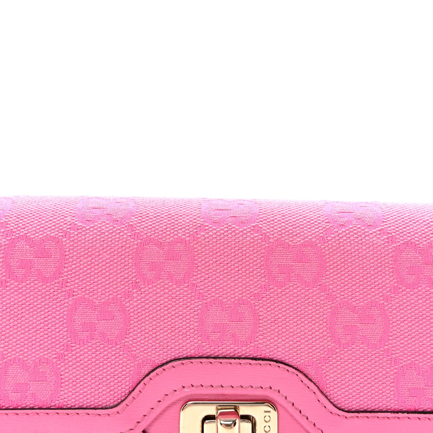 Gucci GG Monogram Scratch Lux Calfskin Mini Luce Shoulder Bag Rose Dark Blossom