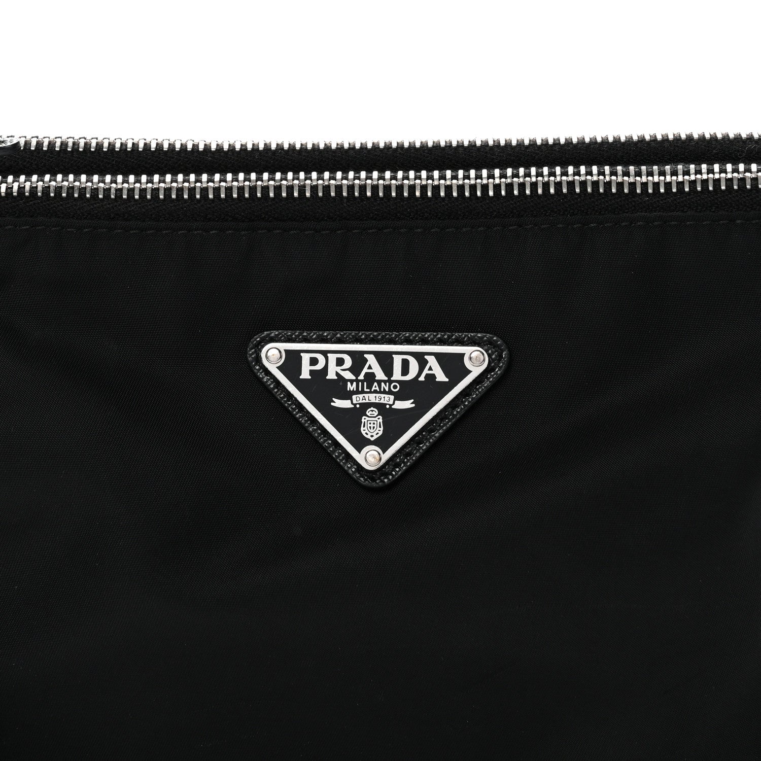 Prada Re-Nylon Saffiano Re-Edition 2000 Double Zip Crossbody Bag Black