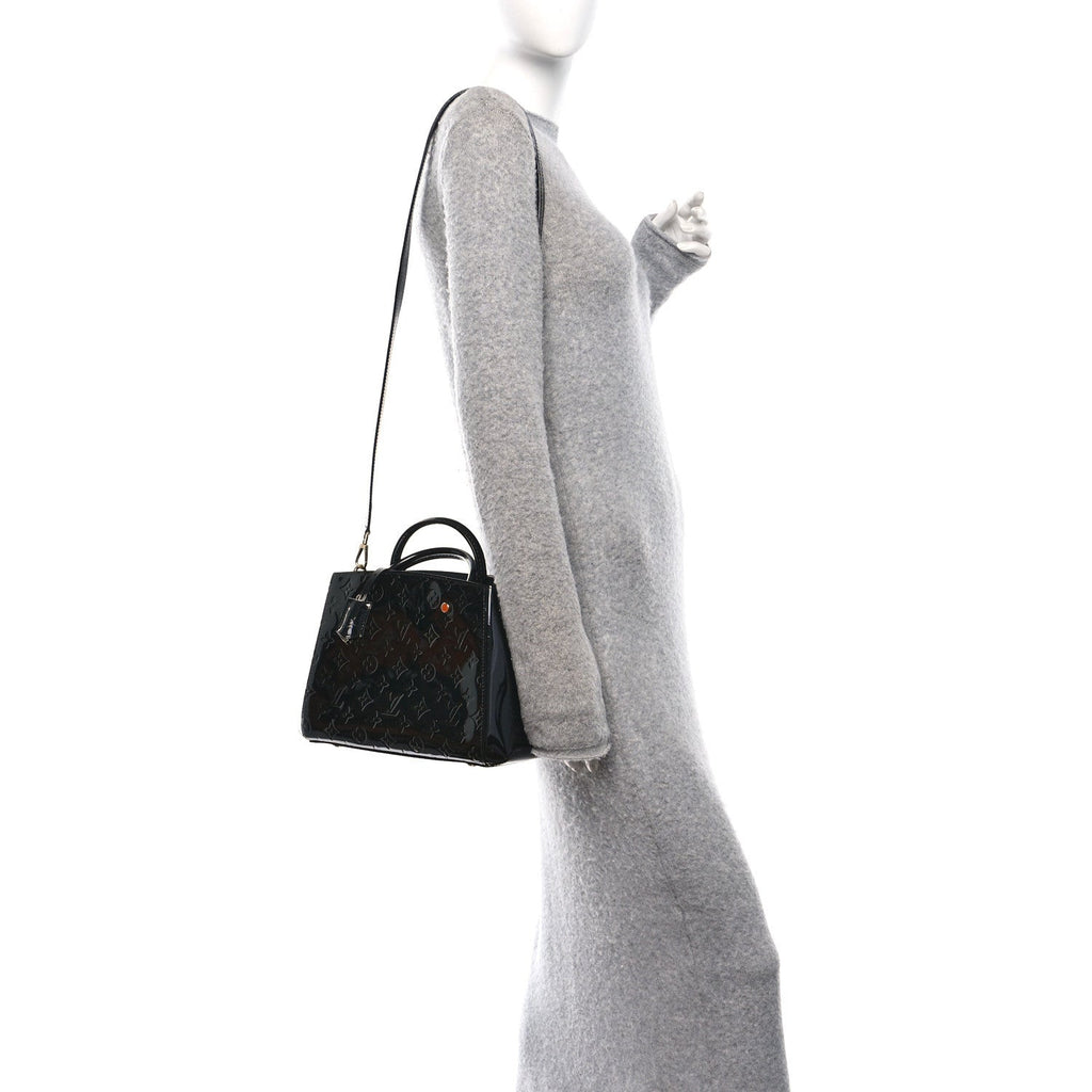 Louis Vuitton Vernis Montaigne BB Black