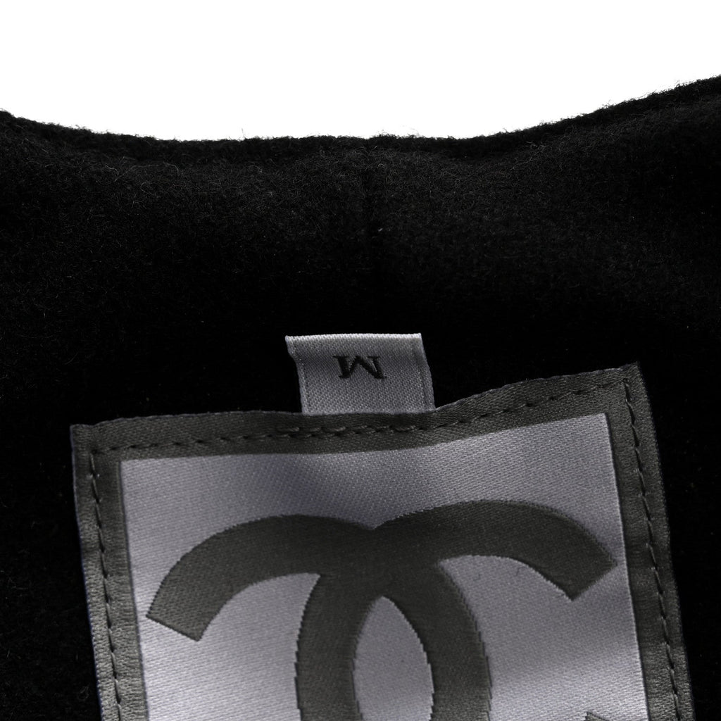 Nylon Quilted Cap Hat M White