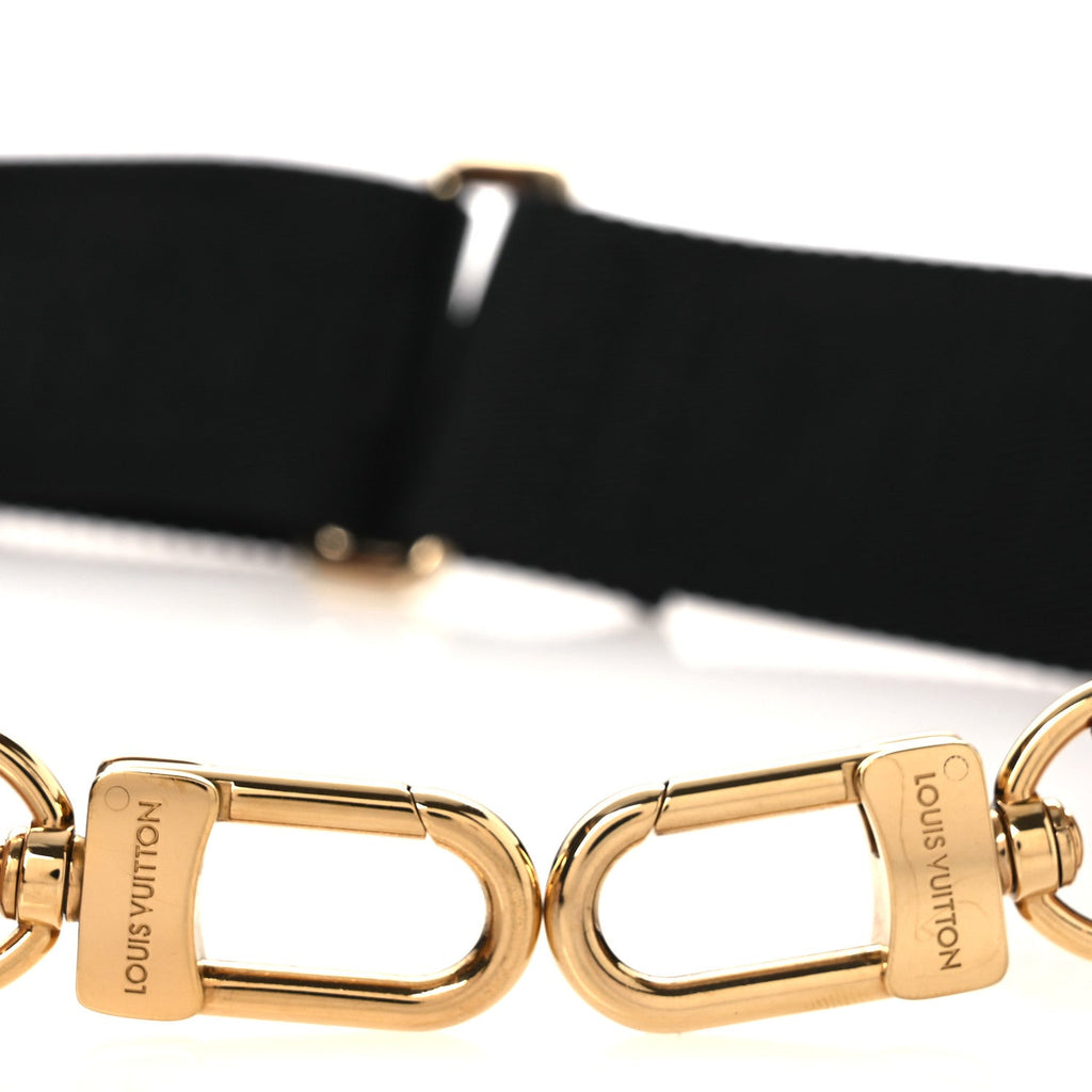 Louis Vuitton Monogram Multi Pochette Accessories Bandouliere Shoulder Strap Black