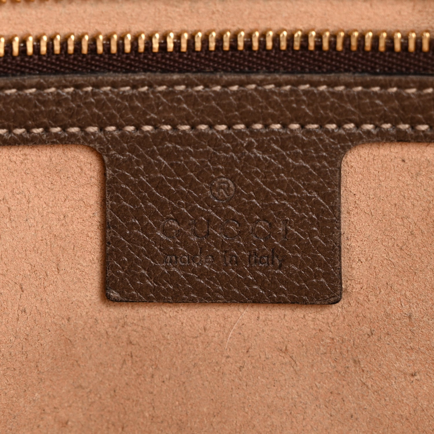 Gucci GG Supreme Monogram Web Small Ophidia Shoulder Bag Brown