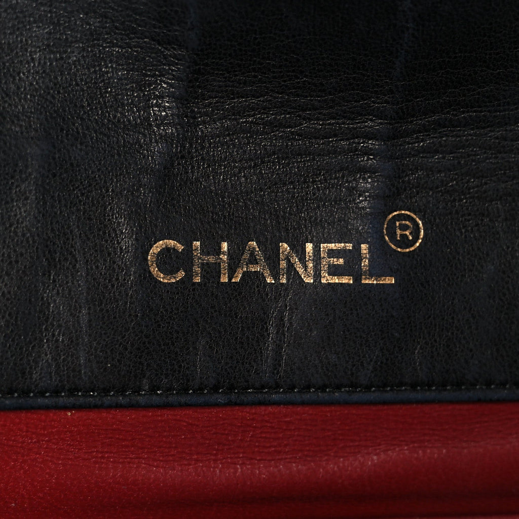 Chanel Lambskin Quilted Half Moon Flap Black