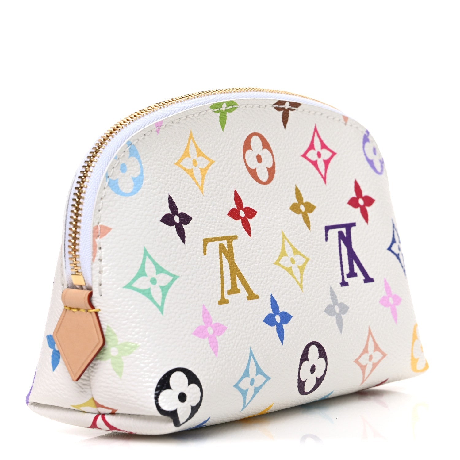 Louis Vuitton LV x TM Monogram Multicolor Cosmetic Pouch PM White