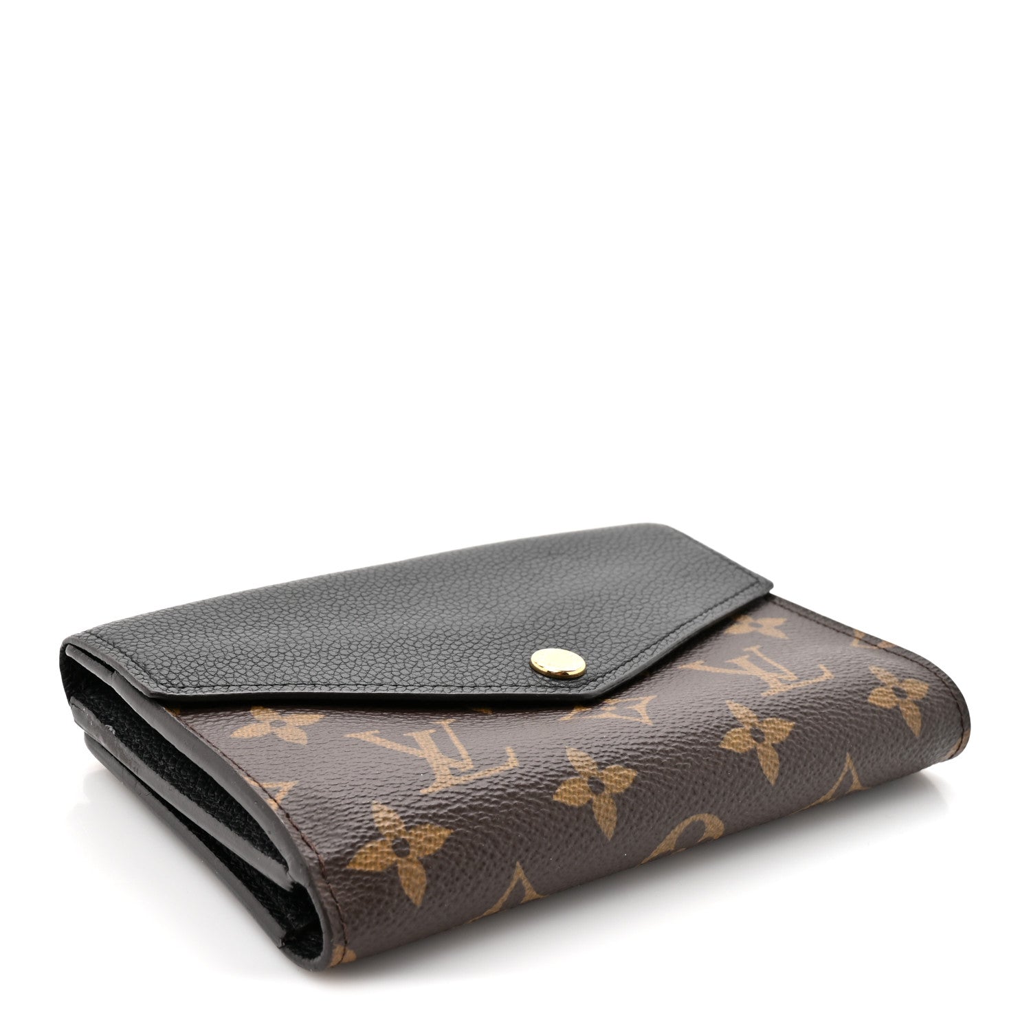 Louis Vuitton Monogram Pallas Compact Wallet Black