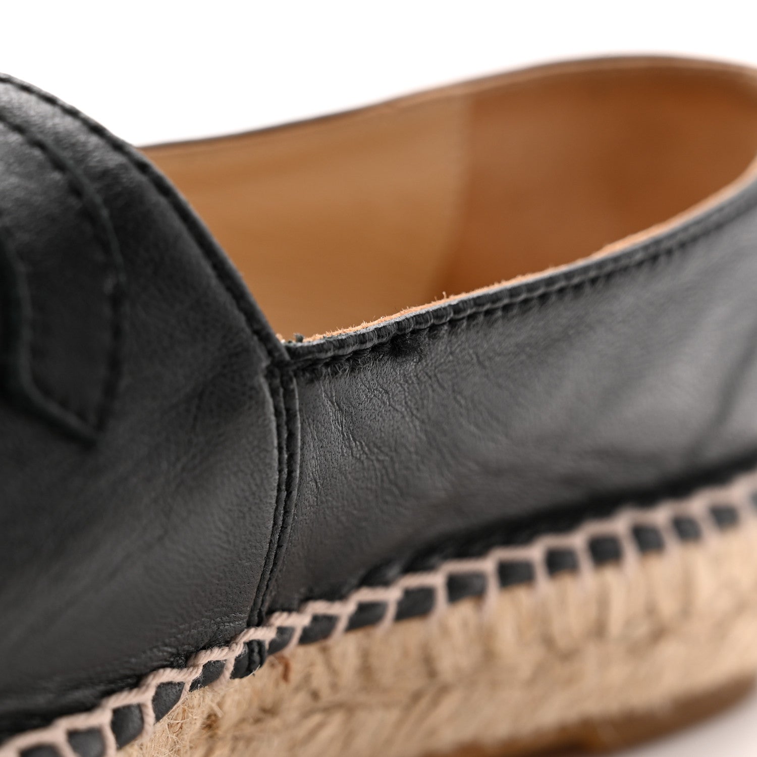 Lambskin CC Espadrilles 36 Black