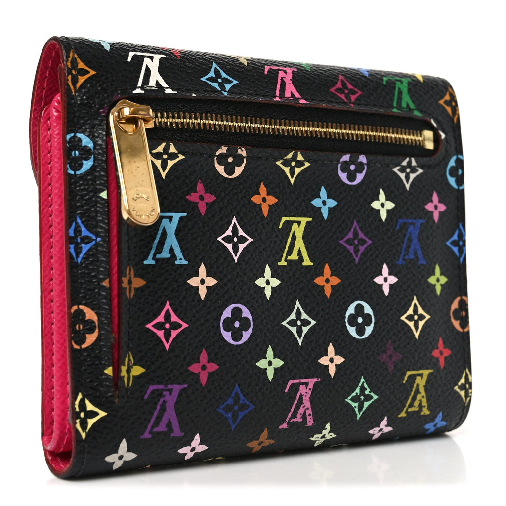 Louis Vuitton Monogram Multicolor Joey Wallet Black Grenade