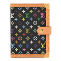 Louis Vuitton Monogram Multicolor Small Ring Agenda Cover Black