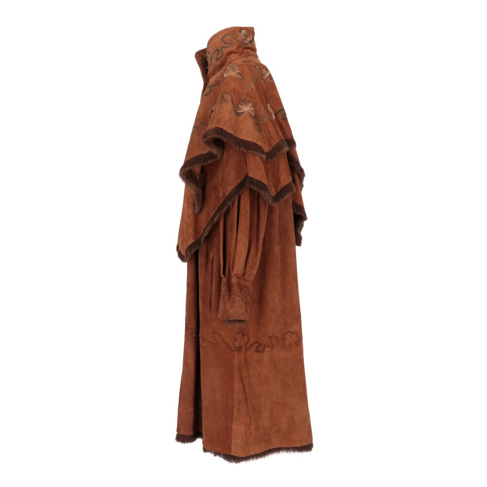 Fendi Suede Double Layer Coat - '70s