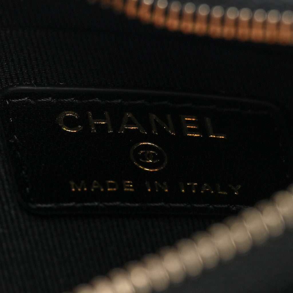 Chanel Velvet Crystal Quilted Chain Hobo Black