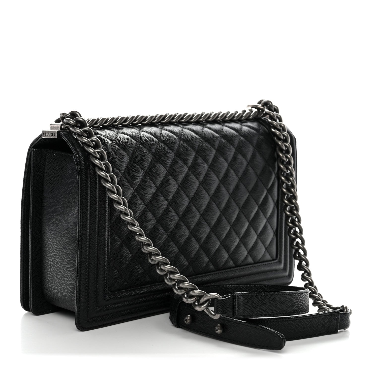 Chanel Caviar Quilted New Medium Boy Flap Black
