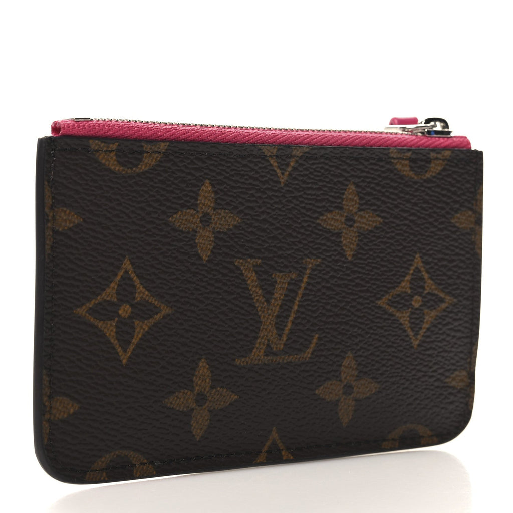 Louis Vuitton Monogram Calfskin Coin Card Holder Rose