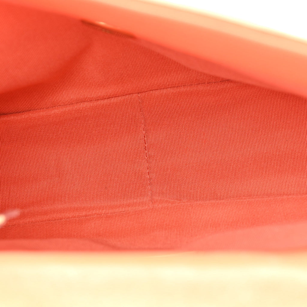 Chanel Goatskin Quilted Medium Chanel 19 Flap Orange