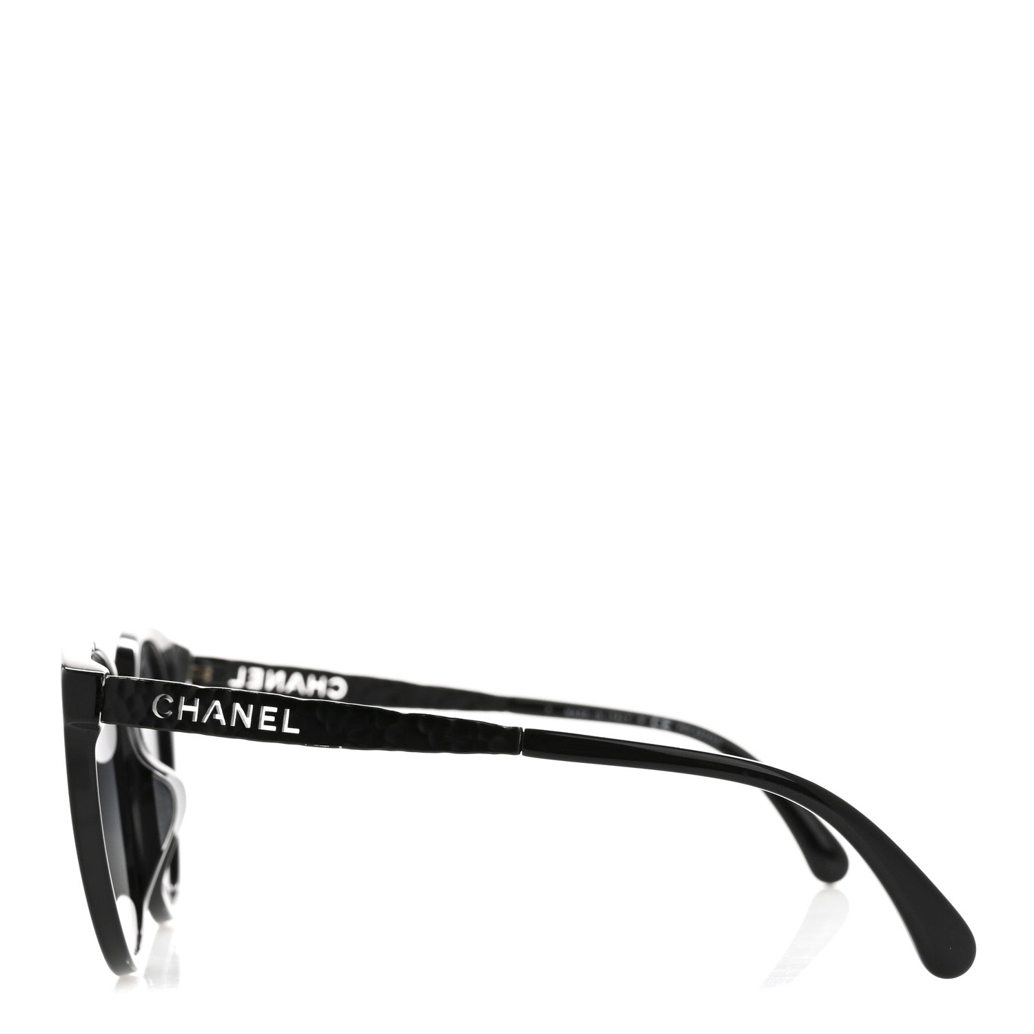 Acetate Metal Polarized Pantos Sunglasses 5440-A Black
