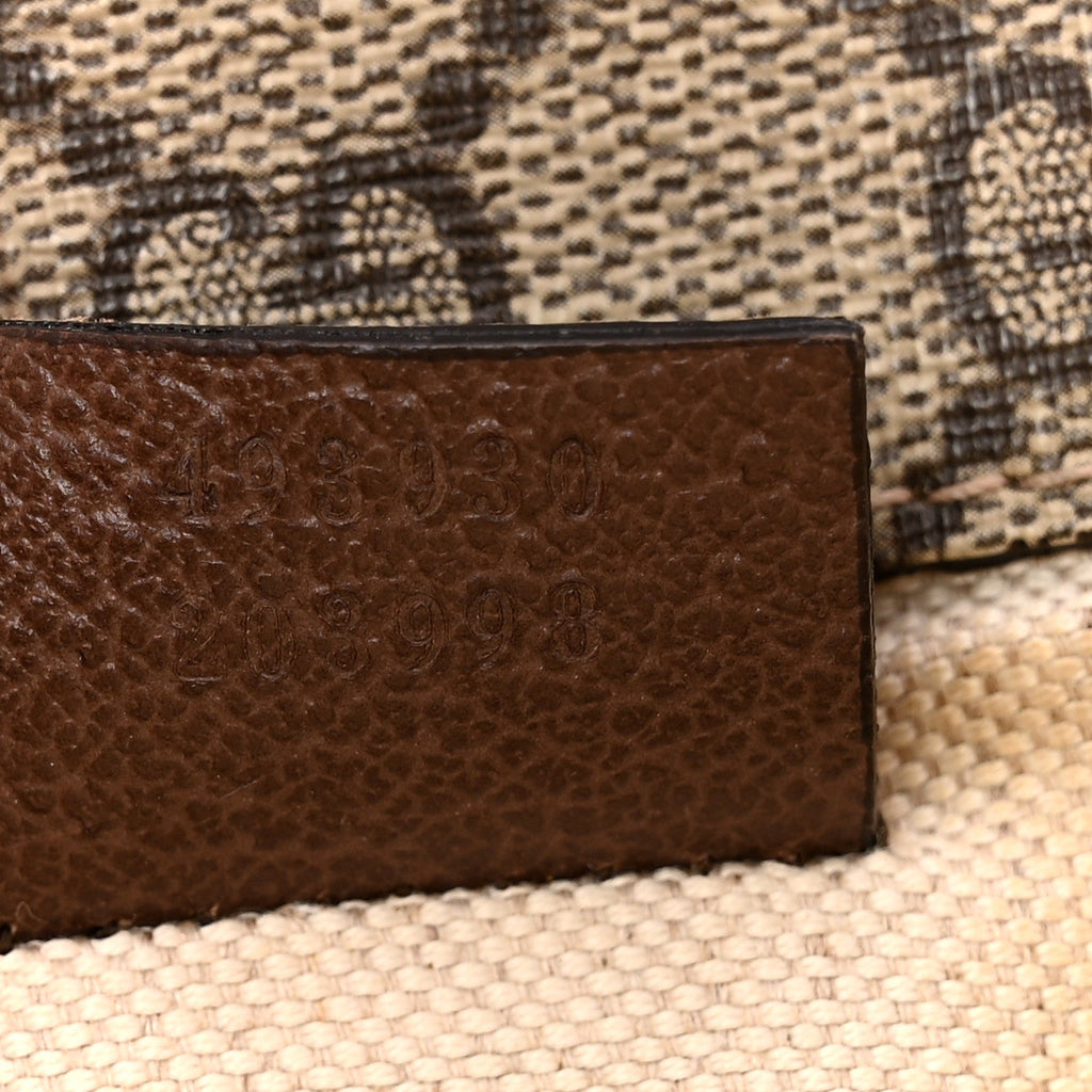 Gucci GG Supreme Monogram Neo Vintage Web Belt Bag Brown