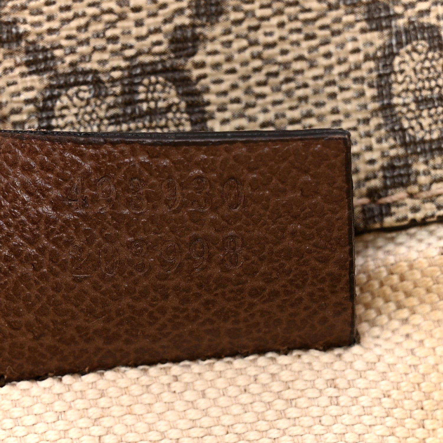 Gucci GG Supreme Monogram Neo Vintage Web Belt Bag Brown