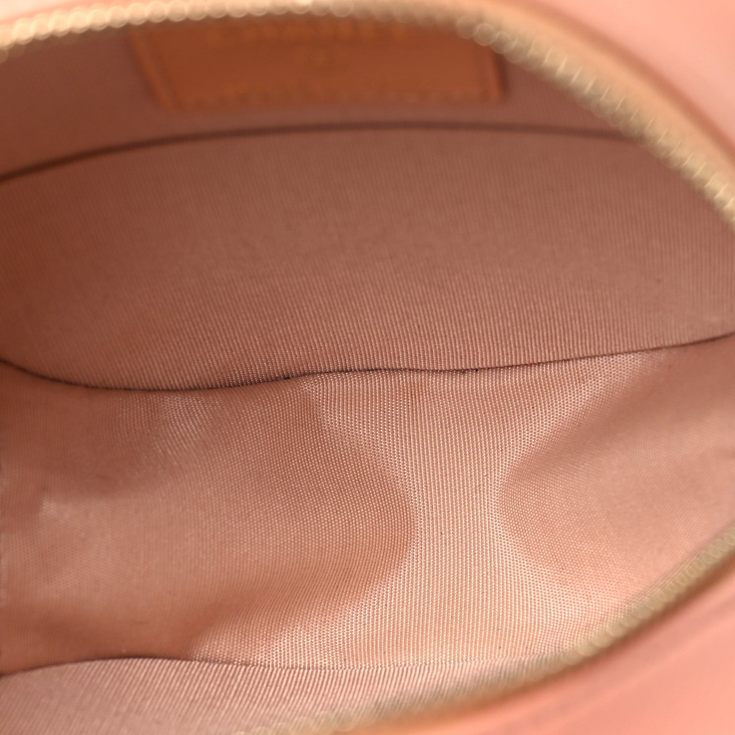 Chanel Calfskin Quilted Pearl Round Clutch With Chain Pink