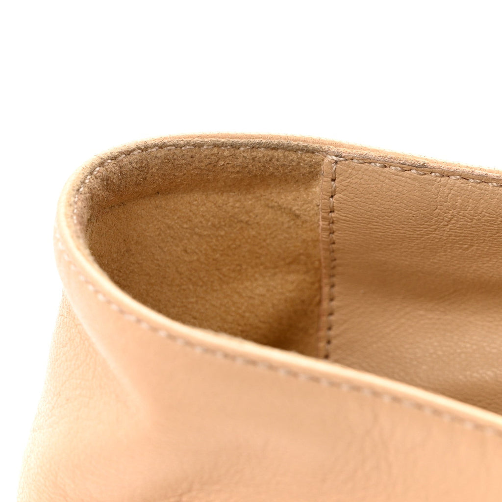 Lambskin CC Espadrilles 36 Beige Black