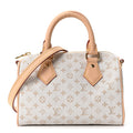 Louis Vuitton Monogram Mini Jacquard Speedy Bandouliere 20 Mastic Cream