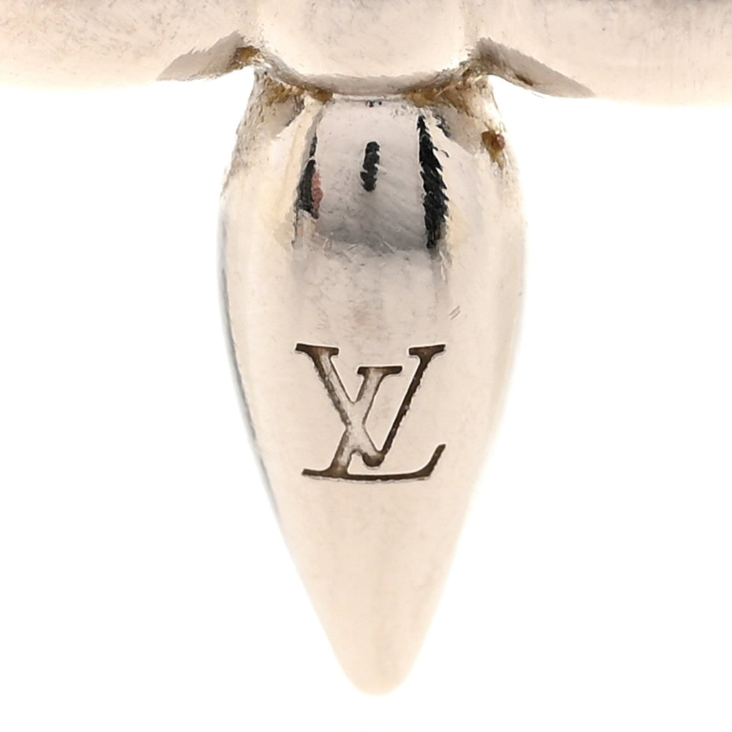 Louis Vuitton Metal Louisette Earrings Silver Gold