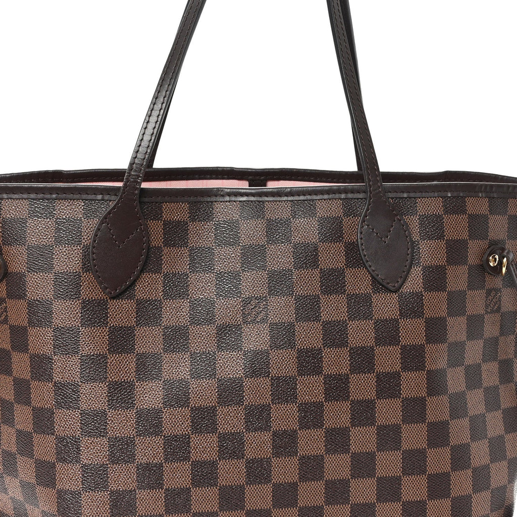 Louis Vuitton Damier Ebene Neo Neverfull MM Rose Ballerine