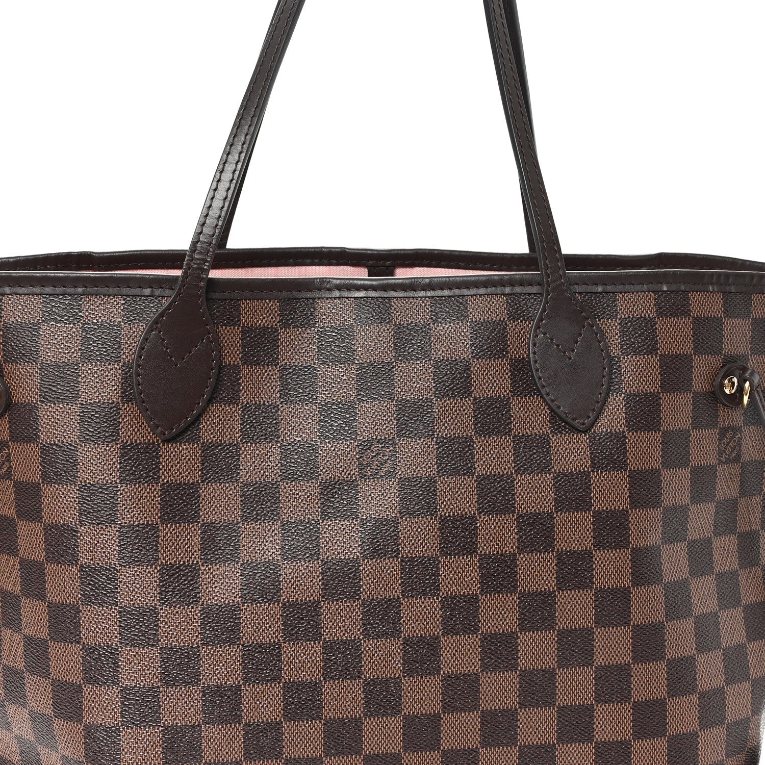 Louis Vuitton Damier Ebene Neo Neverfull MM Rose Ballerine