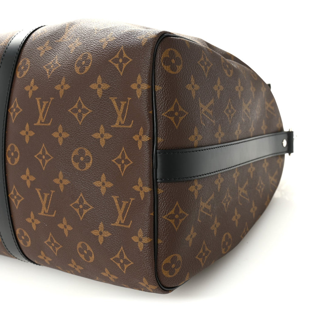 Louis Vuitton Monogram Macassar Keepall Bandouliere 45