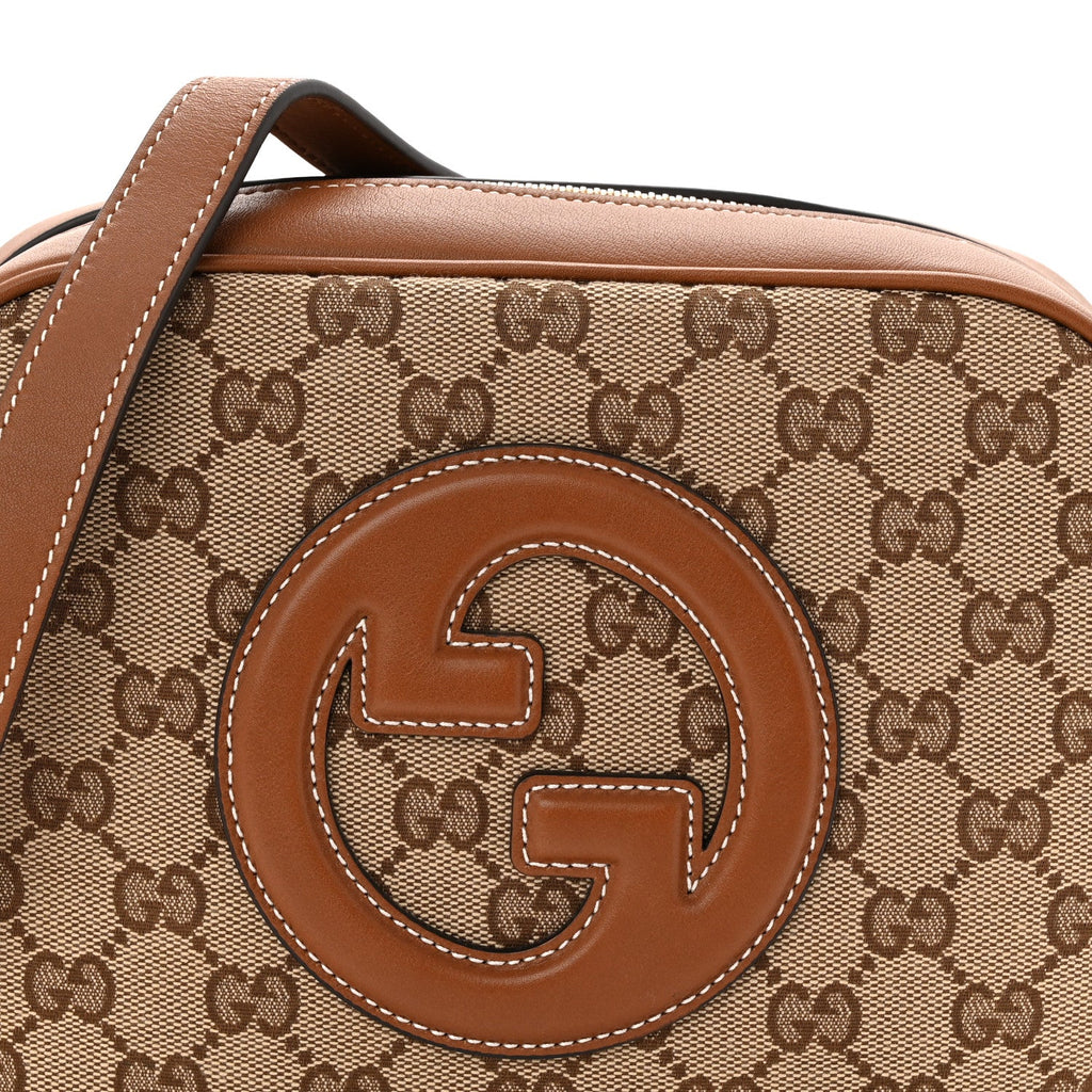 Gucci GG Supreme Calfskin Mini Blondie Bag Beige Ebony Sundial