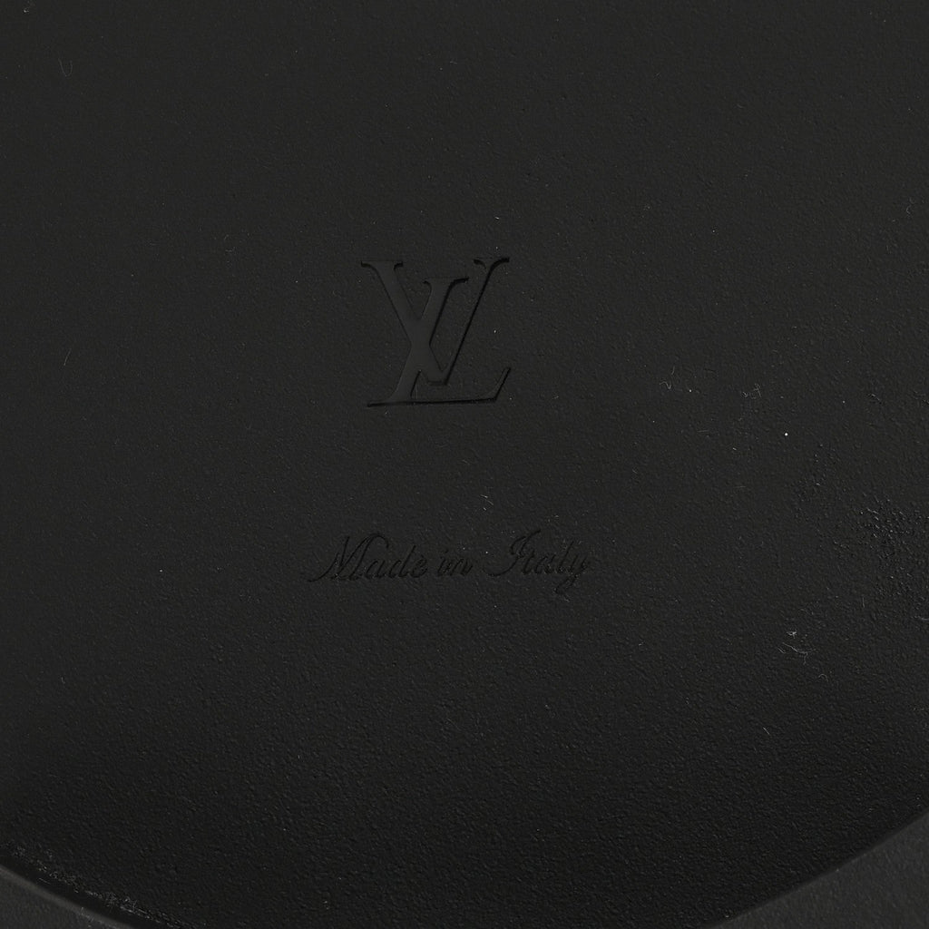 Louis Vuitton Calfskin Oversized Chain Academy Loafers 37.5 Black