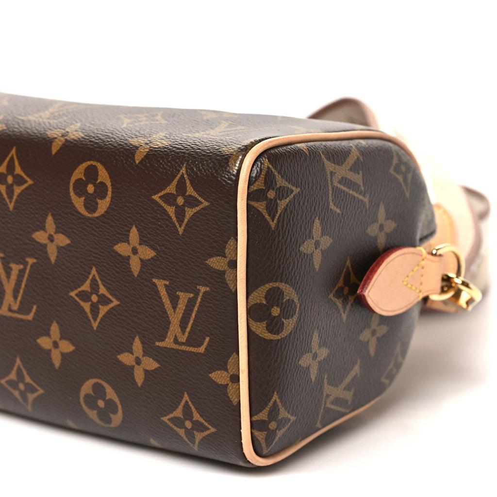 Louis Vuitton Monogram Speedy Bandouliere 20 Beige