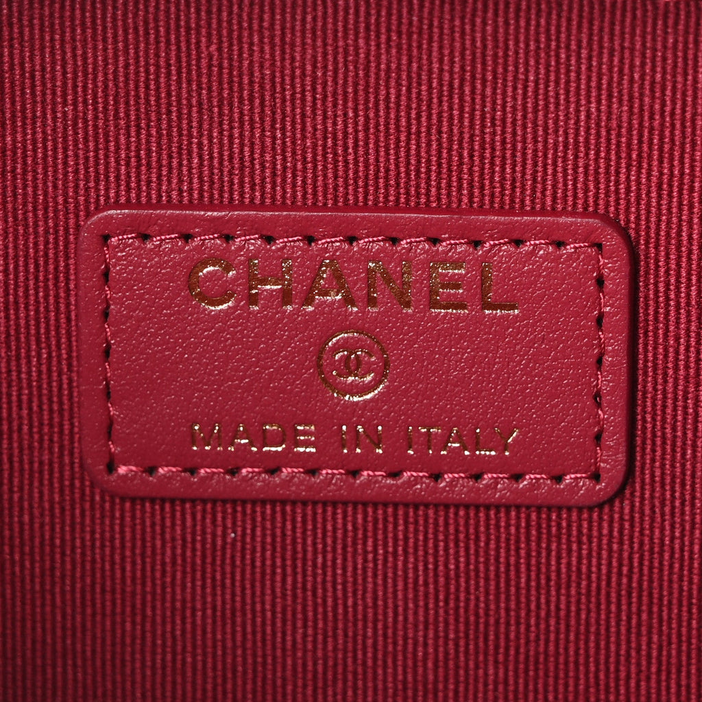 Chanel Caviar Quilted Twist Your Buttons Clutch With Chain Black