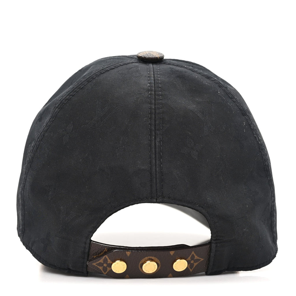 Louis Vuitton Polyester Silk Monogram LV Get Ready Cap M Black