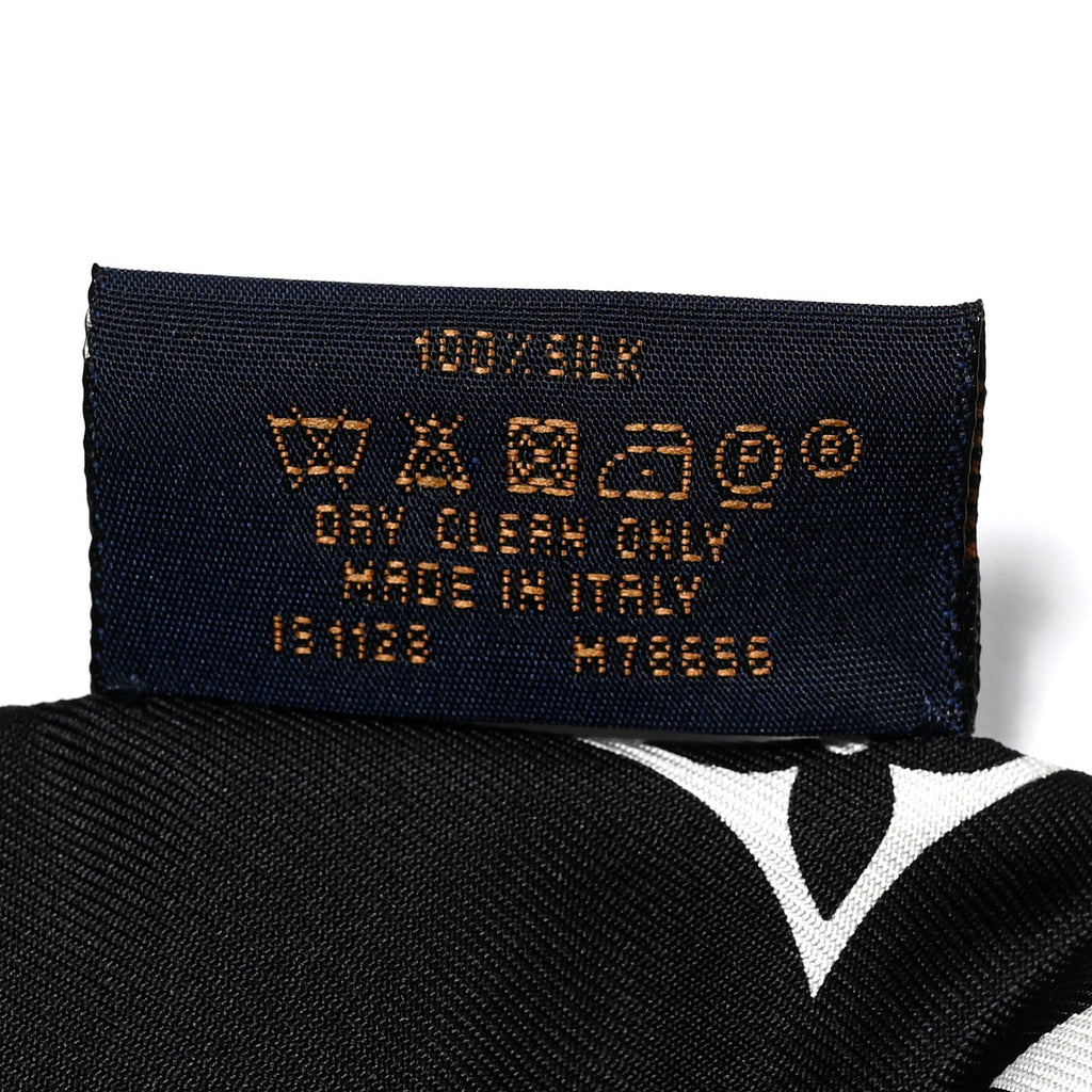 Louis Vuitton Silk Monogram Confidential Bandeau Black