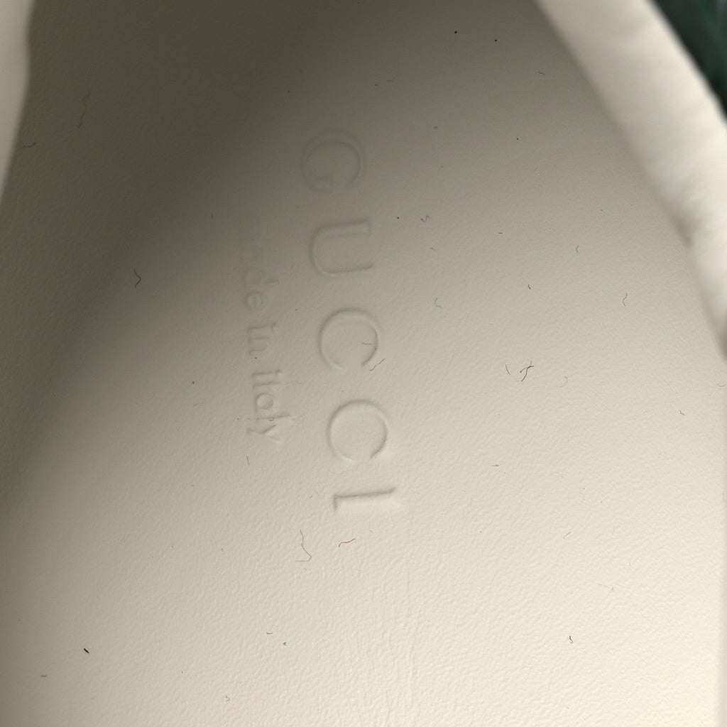 Gucci Ultralight Plume Calfskin Web Womens Ace Platform Sneakers 39.5 White
