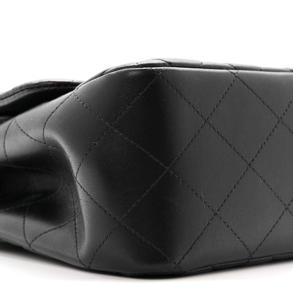 Chanel Lambskin Quilted Jumbo Double Flap Black