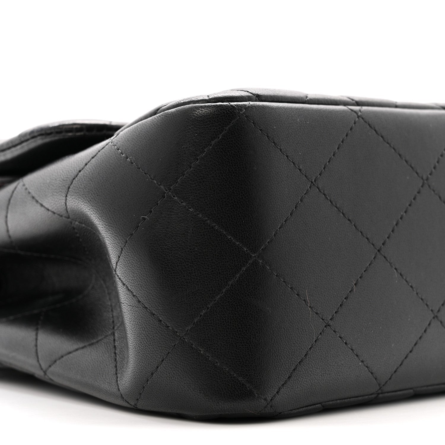 Chanel Lambskin Quilted Jumbo Double Flap Black