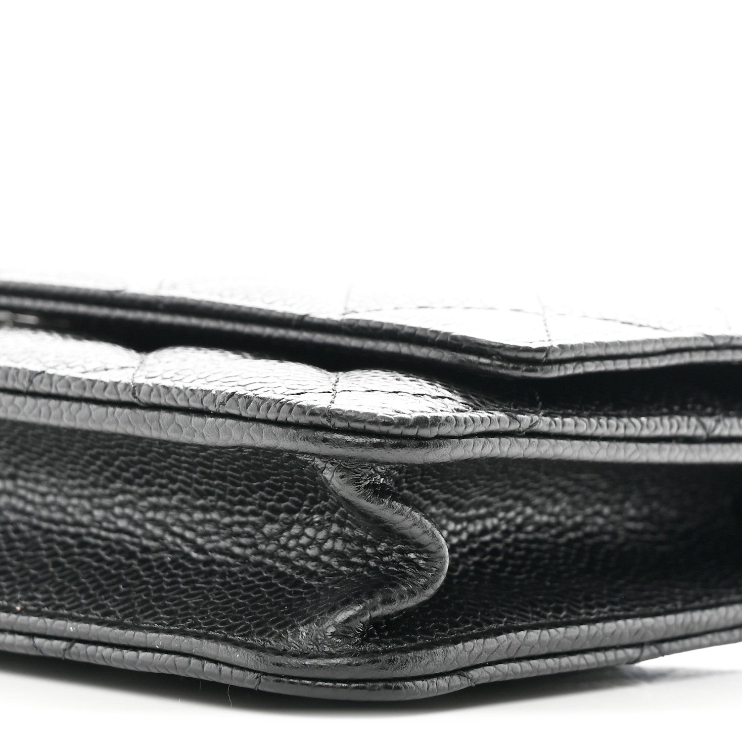 Chanel Caviar Quilted Wallet on Chain WOC Black