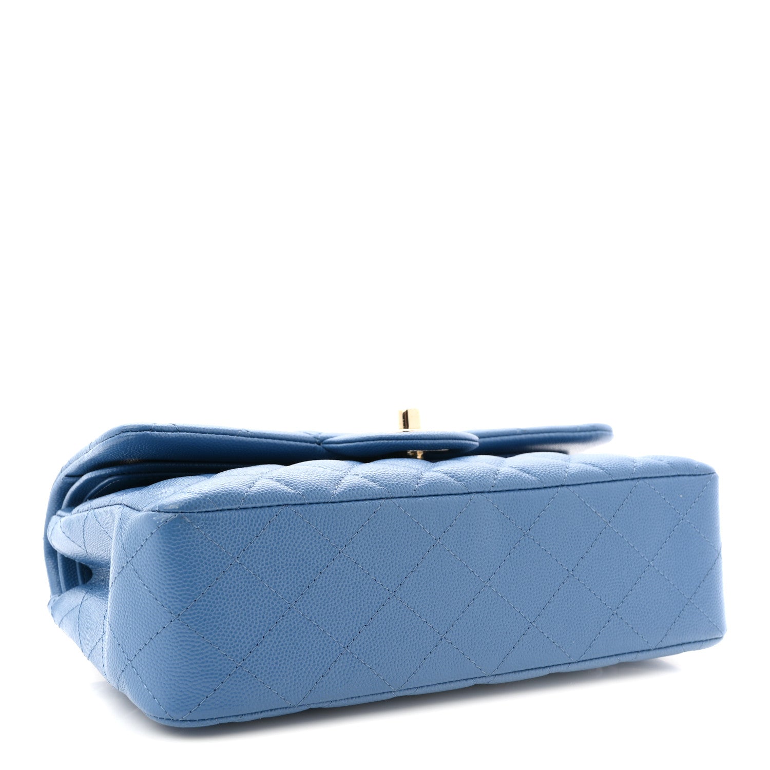 Chanel Caviar Quilted Small Double Flap Blue