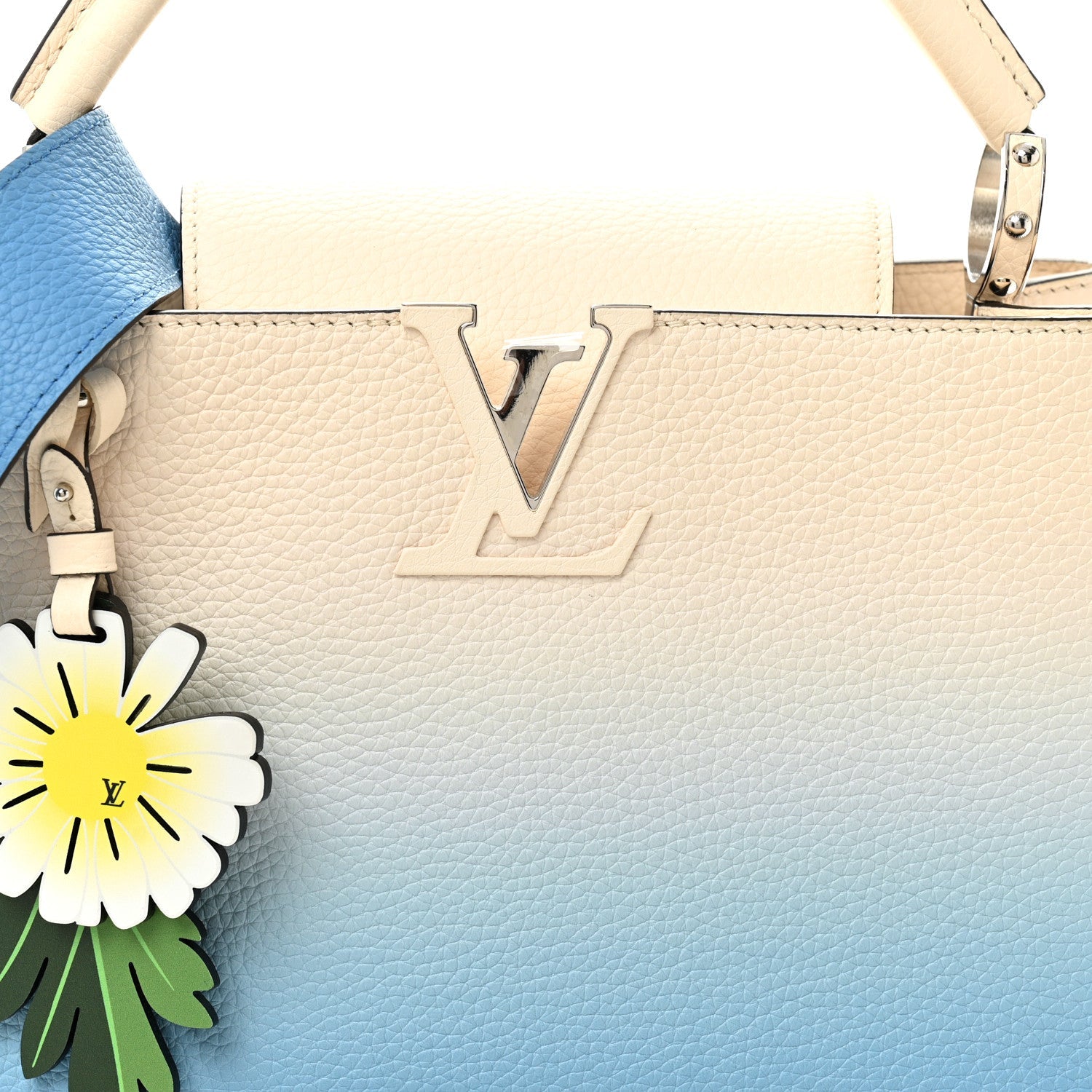 Louis Vuitton Taurillon Capucines MM Gradient Blue