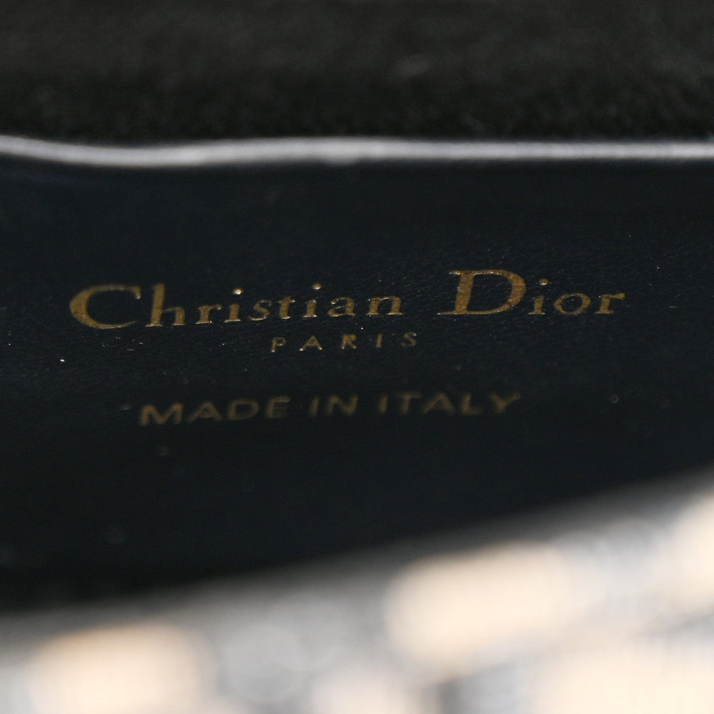 Christian Dior Oblique Nano 30 Montaigne Pouch Blue
