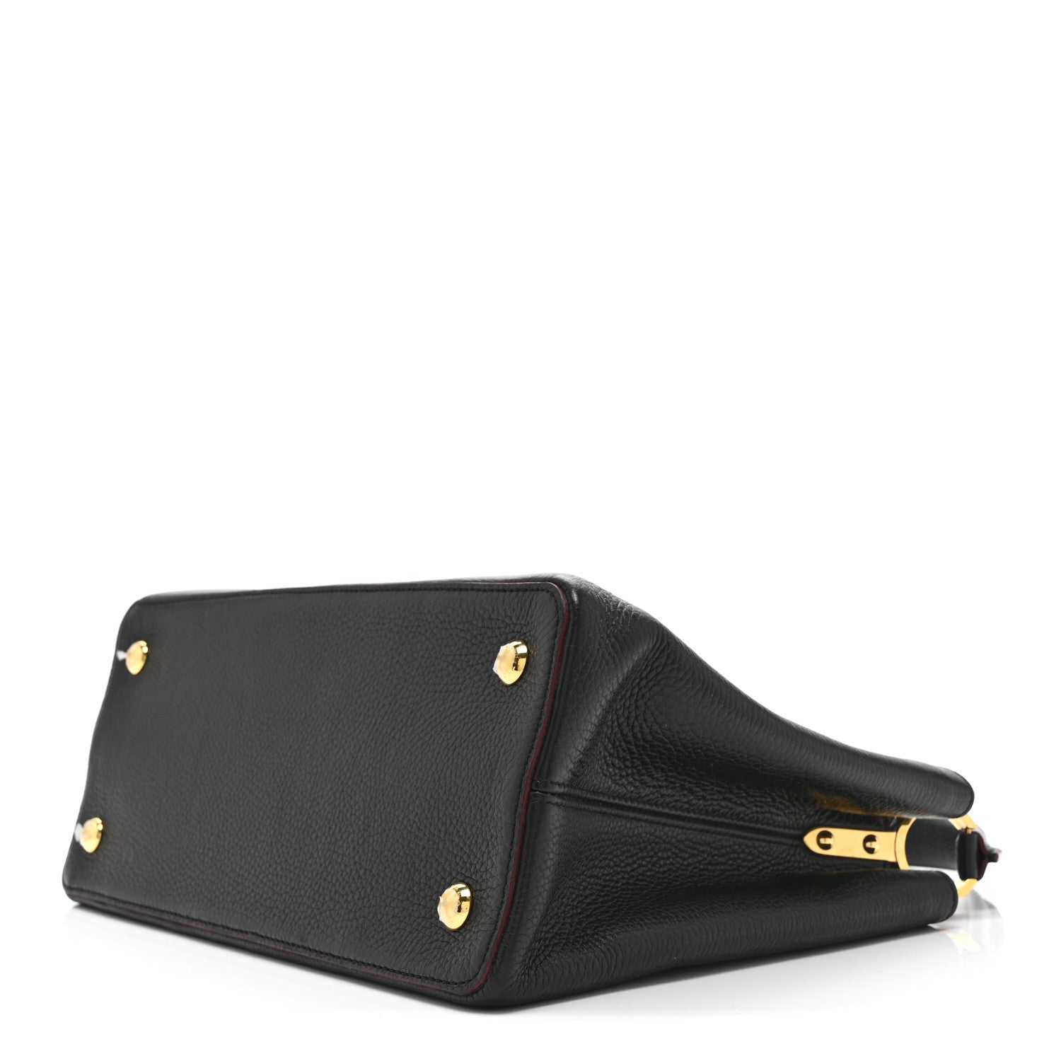 Louis Vuitton Taurillon Capucines MM Black Fuchsia