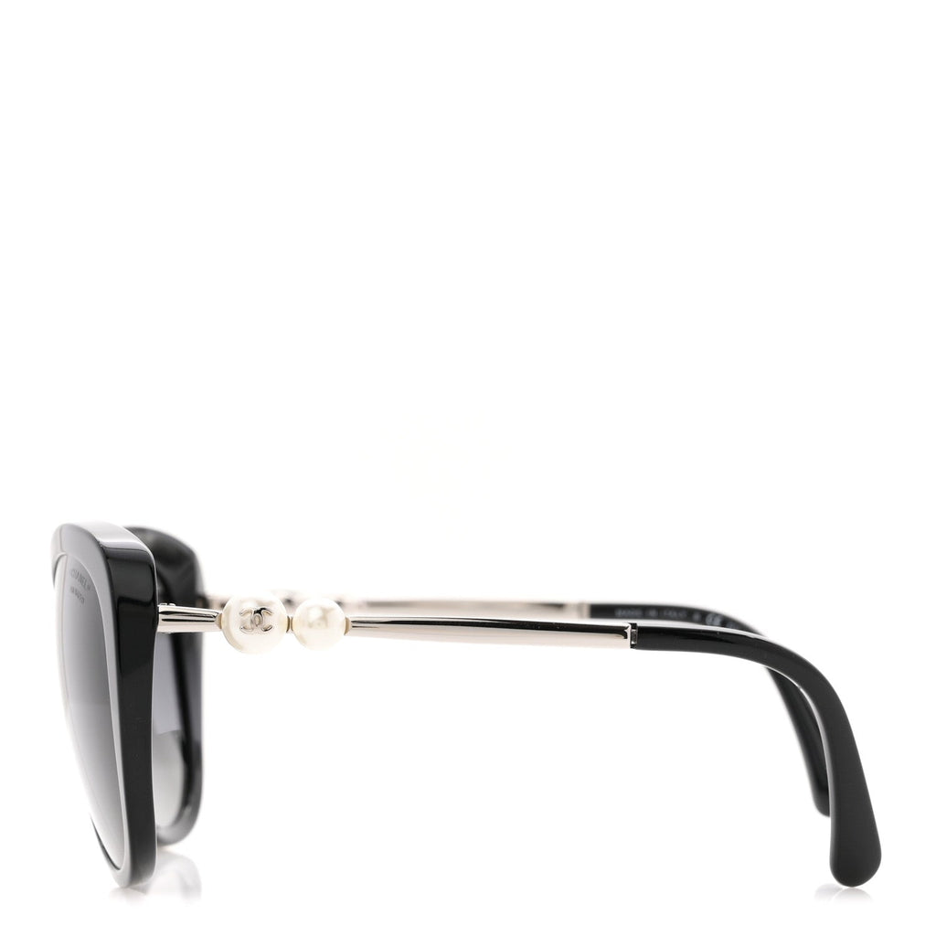 Acetate Pearl Polarized Winter Butterfly Sunglasses 5338-H Black