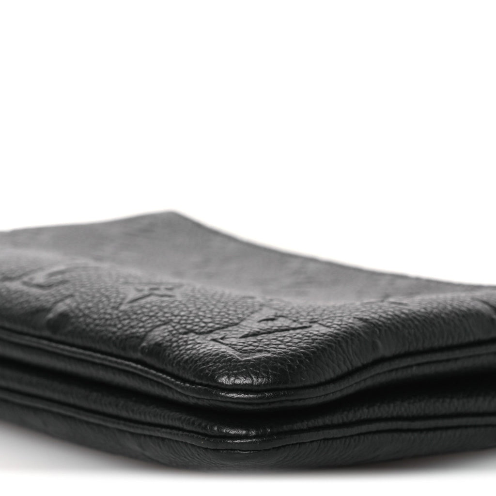 Louis Vuitton Empreinte Double Zip Pochette Black