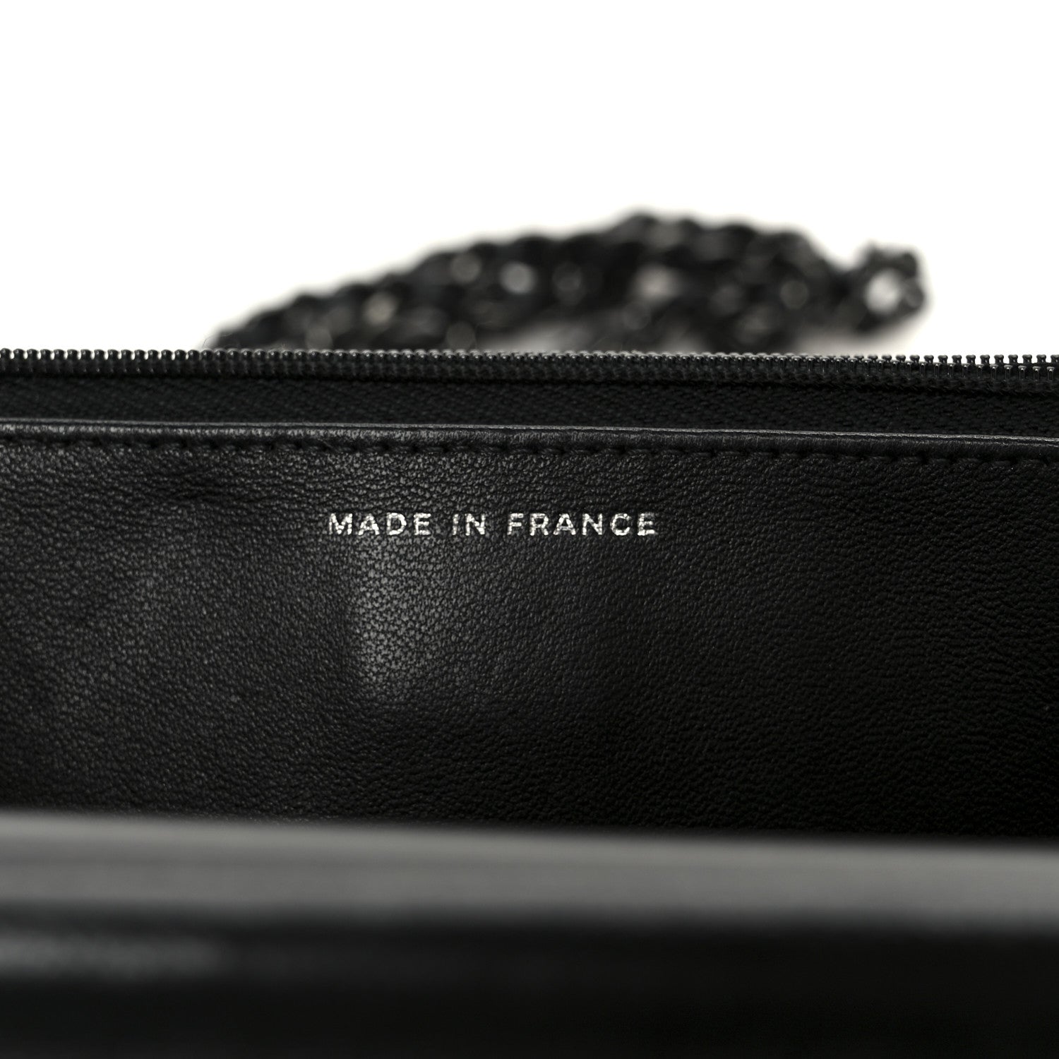 Chanel Lambskin Quilted Wallet On Chain WOC So Black